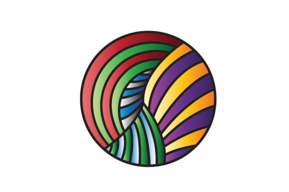 3D Circle Element Color Layer Illustration