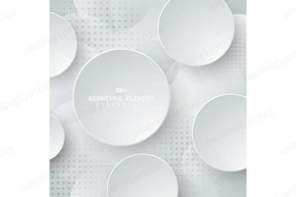 Abstract Technology Circle Pattern Design for Creative Projects