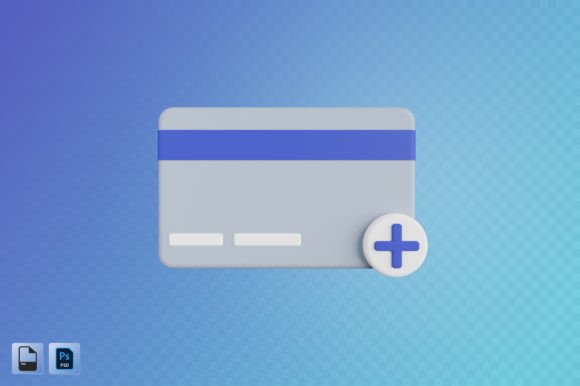Add Credit Card 3D Illustration for Enhanced Design Projects