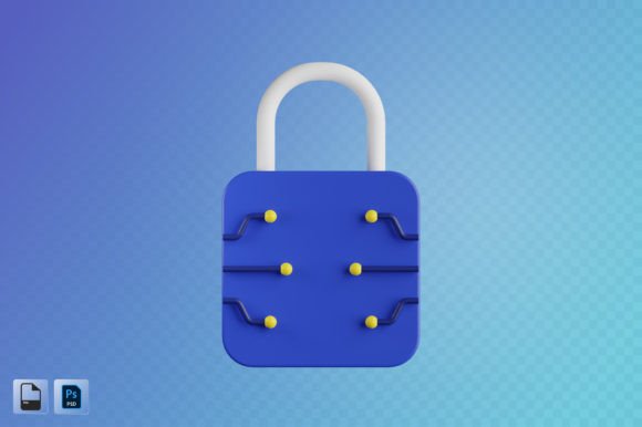 Bitcoin Security 3D Illustration: Enhancing Visual Communication in Digital Projects