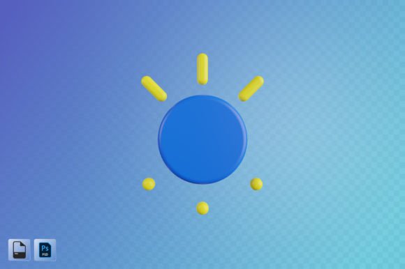 Brightness 3D Illustration: A Vibrant Design Asset for Modern Projects