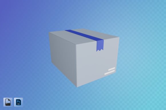 Cardboard Box 3D Illustration: A Versatile Design Asset for Modern Projects