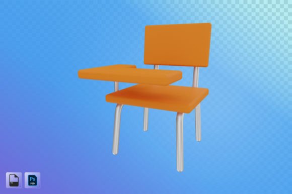 Enhancing Design Projects with Student Chair 3D Illustration