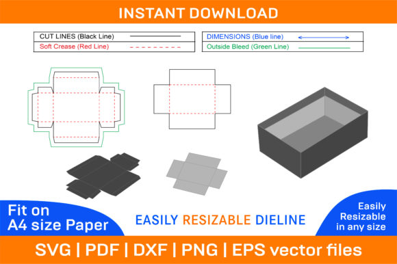 Everything You Need to Know About Rigid Luxury Tray Box or Lid Box Dieline Templates for Custom Packaging