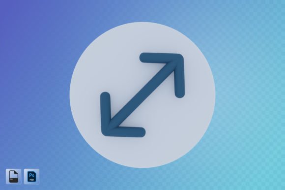 FullScreen Arrow 3D Illustration: A Creative Tool for Modern Design
