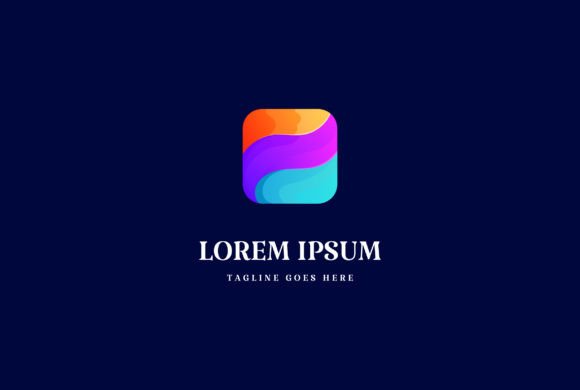 Geometric Colorful Modern 3D Square Logo