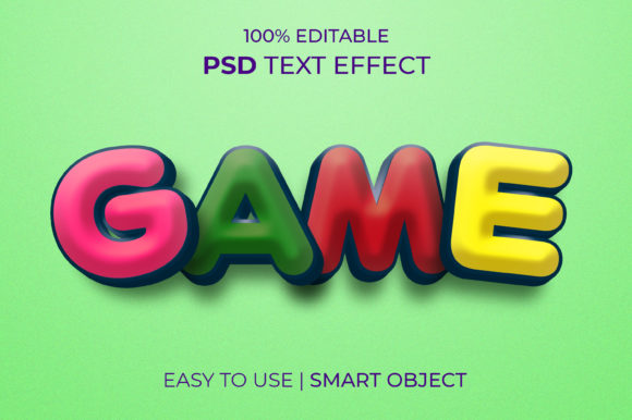 How to Use the GAME Editable 3D Text Effect in Photoshop