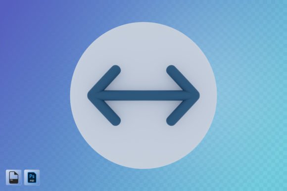 Left Right Arrow 3D Illustration: A Powerful Design Element for Modern Projects