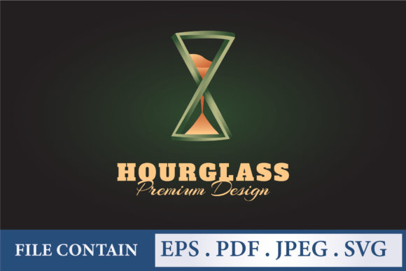 Luxury 3D Gold Hourglass Logo Vector: A Timeless Design Element for Modern Brands