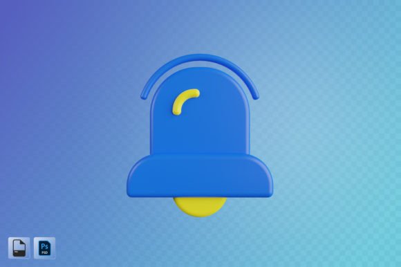 Notification Bell 3D Illustration: A Versatile Design Asset
