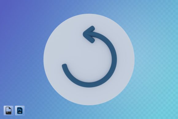 Reloading Arrow 3D Illustration: A Versatile Asset for Modern Design Projects
