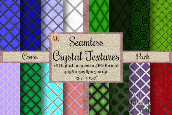 Seamless Crystal Textures - Cross Pack: A Versatile Tool for Creative Projects