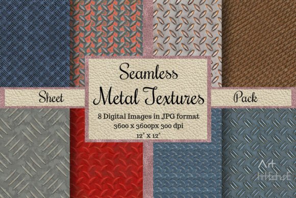 Seamless Metal Textures - Sheet Pack: A Must-Have for Creative and Design Professionals