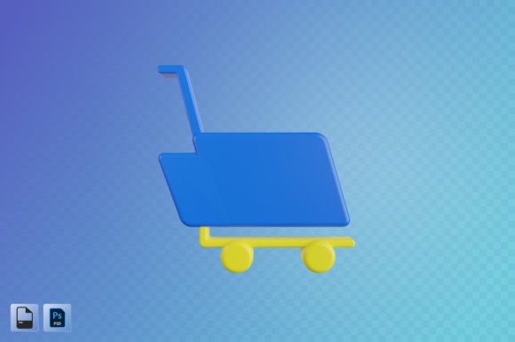 Shopping Cart 3D Illustration: A Versatile Design Tool for Modern Projects
