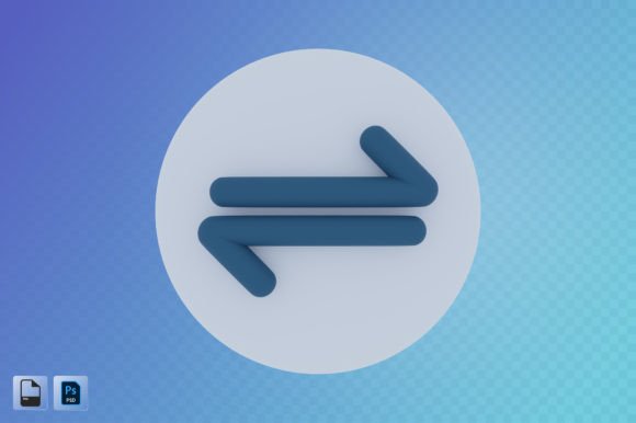 Transfer Arrow 3D Illustration: A Versatile Design Asset for Modern Projects