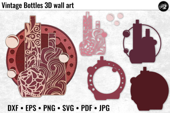 Vintage Bottles Wall Art: A Timeless Design for Modern Spaces